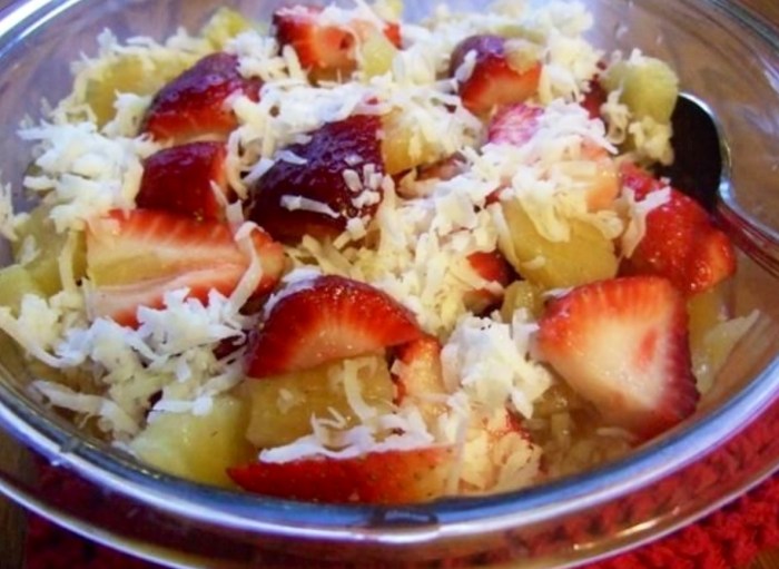 Strawberry Coconut Salad