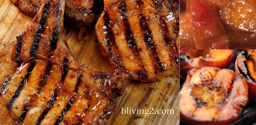 TN Peach Grilled Pork Chops
